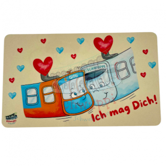 Wuppertal Schwebebahn Frühstück Brett Kinder Liebe Freundschaft Schwuppi Gitti