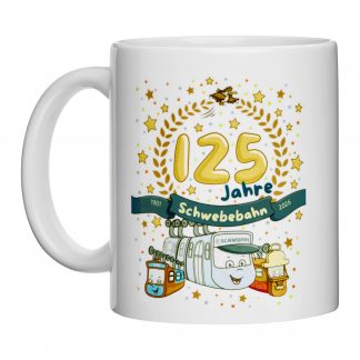 Schwuppi Jubiläums-Tasse zum 125jährigen Jubiläum der Schwebebahn